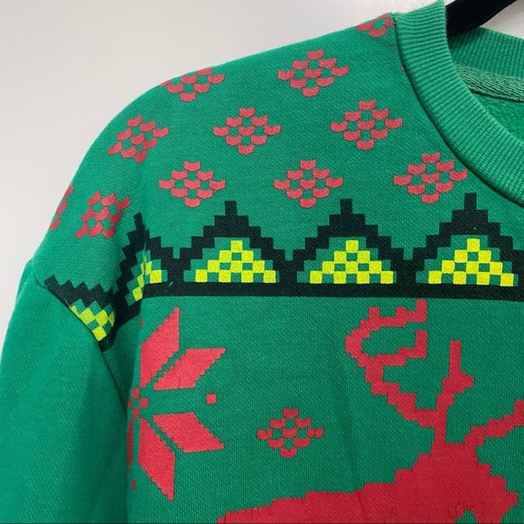 Green Ugly Christmas Sweater Size Large - Picture 2 of 16